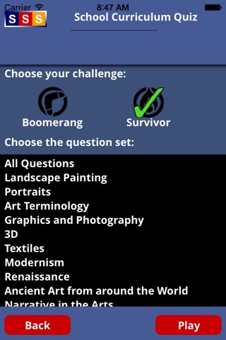 School Curriculum Quiz screenshot 2