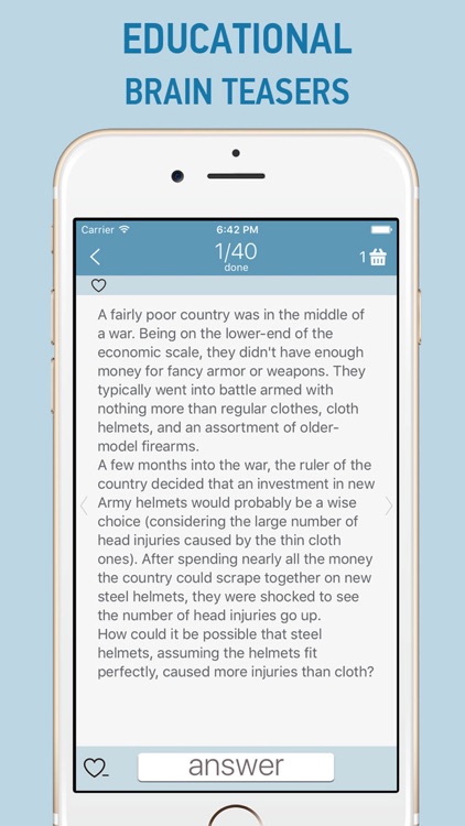 Riddles, Brain Teasers