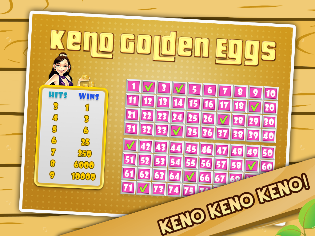 Classic Keno Golden Eggs - Bonus Multi-Card Play Free Edition