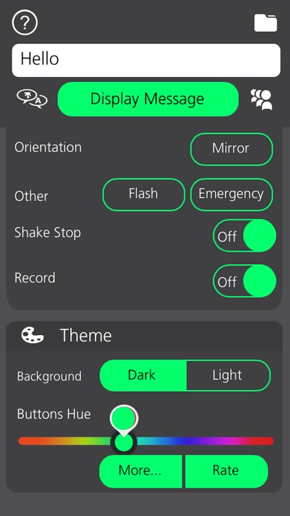 LED Banner App - Personalise Your Theme