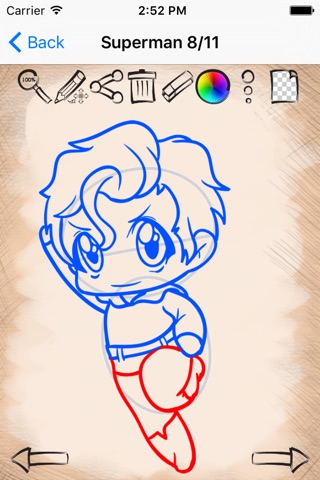 Learn How To Draw Chibi Style Superheroes screenshot 3