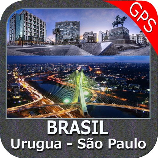 Boating Urugua to São Paulo - Brazil gps offline nautical charts for cruising fishing sailing and diving icon