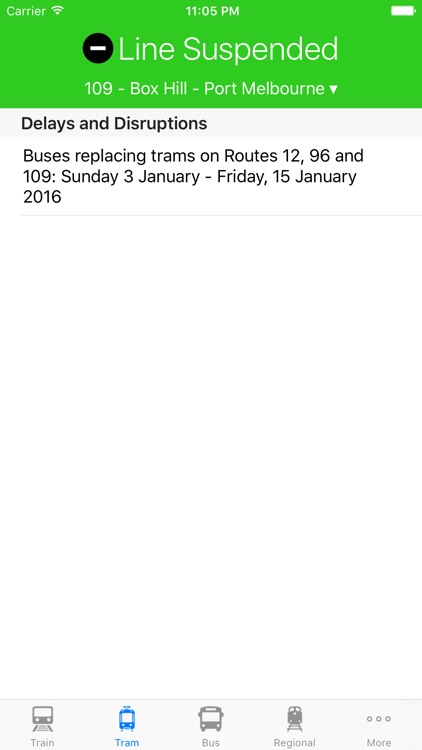 PTnotify - Disruption Information for Public Transport in Melbourne
