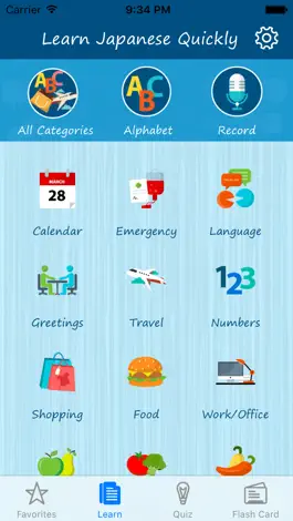 Game screenshot Learn Japanese Quickly - Phrases, Quiz, Flash Card mod apk