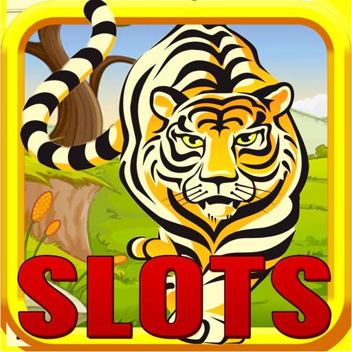 Wild African Tiger Slot Machine Casino - Lucky Jungle King Icon
