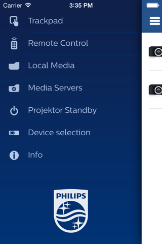 PHILIPS PicoPix & Screeneo Remote App screenshot 2