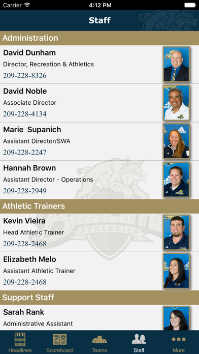 University of California, Merced Athletics iPhone screenshot 5 - Sports app