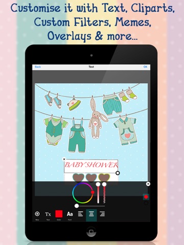 Baby Shower Invitations iPad screenshot