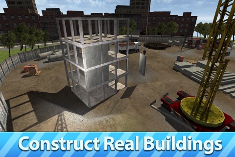 City Tower Crane 3D Simulator - Real city construction screenshot 2