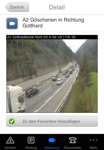 SRF Verkehrsinfo screenshot 2