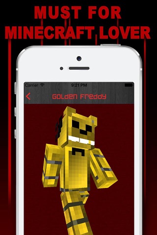 Free Skins for Minecraft PE (Pocket Edition)- Newest Skin for FNAF screenshot 3