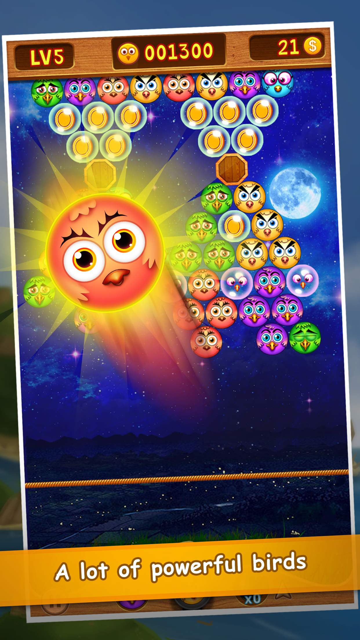 Bubble Bird Shooter: Bird Kingdom