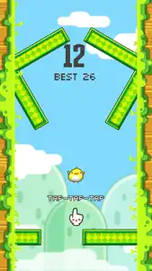 Chick UP!! (The Vertical Version of a Flappy Little Bird Adventure) screenshot #2 for iPhone