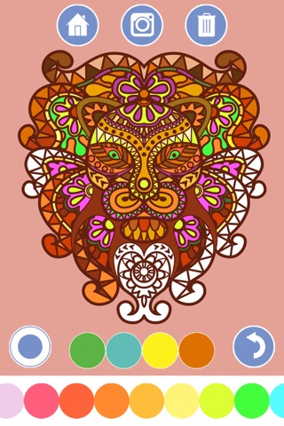 My Coloring Book - Mandala, Tribal, animals and classic ornaments + screenshot 3