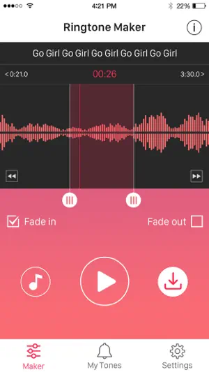 Ringtone Maker - create ringtones with your music screenshot 2