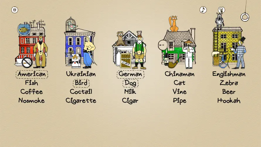Zebra Puzzle screenshot 1