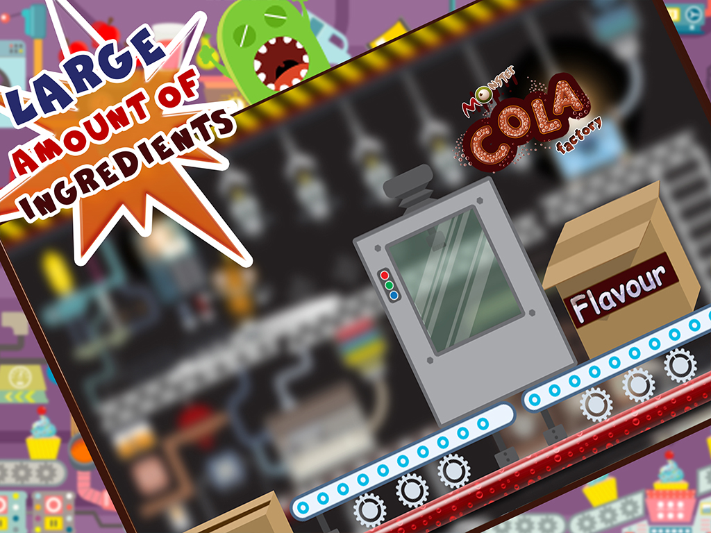Monster Cola Factory Simulator - Learn how to make bubbly slushies & fizzy soda in cold drinks factory screenshot 7