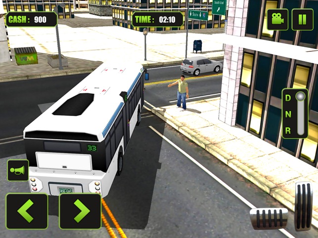 Real Modern city Bus driving simulator 3d 2016 : transport passengers through real city traffic