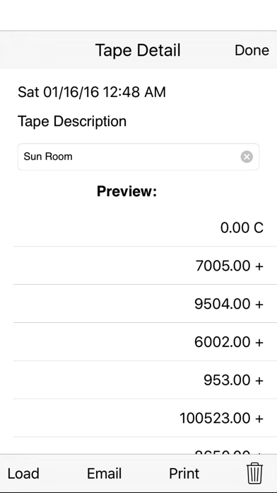 Screenshot #3 pour Adding Tape II adding machine with virtual tape