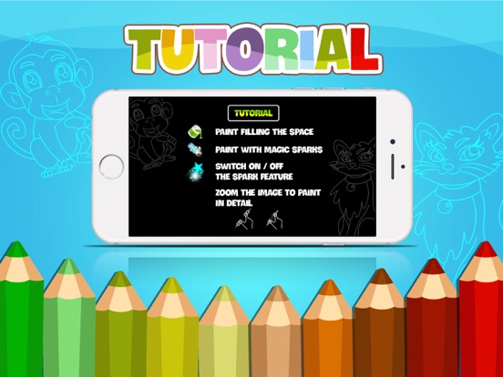 KidsPaint - Coloring Cool Animals to Relax iPad screenshot