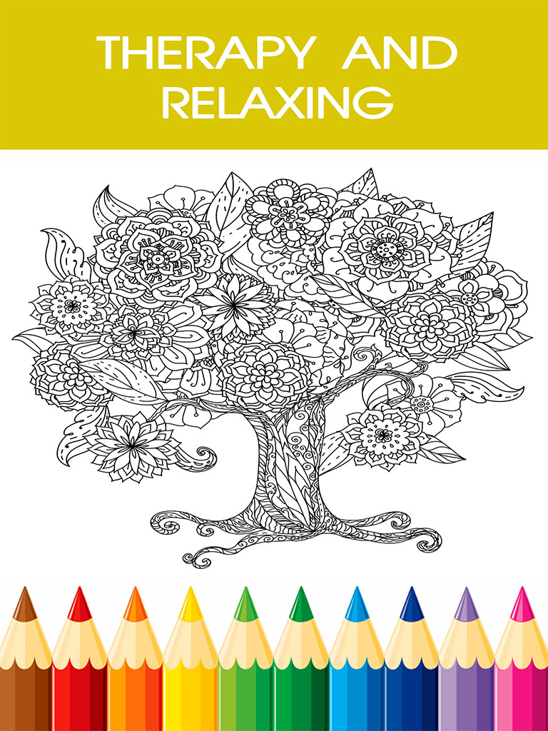 Adult Coloring Book - Free Mandala Color Therapy & Stress Relieving Pages for Adults 2 screenshot 10