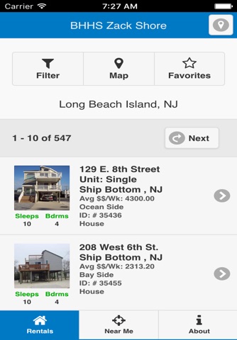 Berkshire Hathaway Home Services Zack Shore Rentals screenshot 2