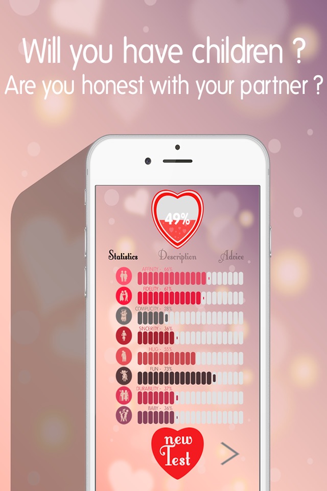 Love test to find your partner - Hearth tester calculator app screenshot 4