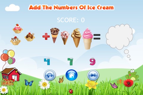 Ice Cream Grade 1 Math For Kids screenshot 2
