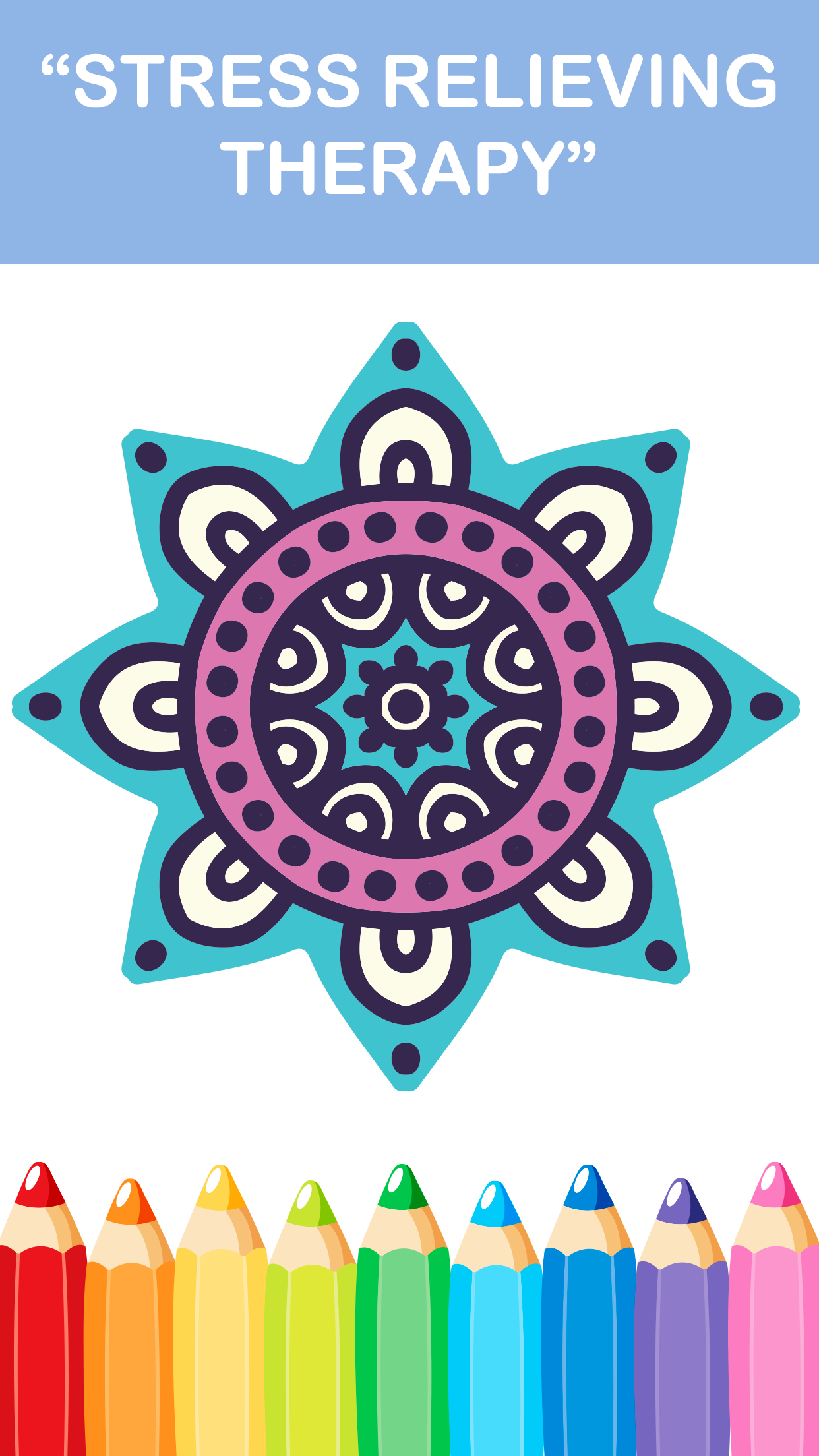 Adult Coloring Book - Free Mandala Colors Therapy Stress Relieving Pages screenshot 4