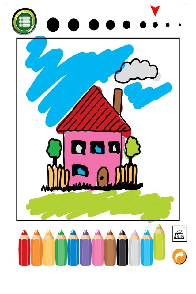 House And Castle Coloring Book : Free for Kids And Toddlers! screenshot 3