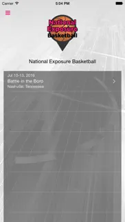 national exposure basketball iphone screenshot 1