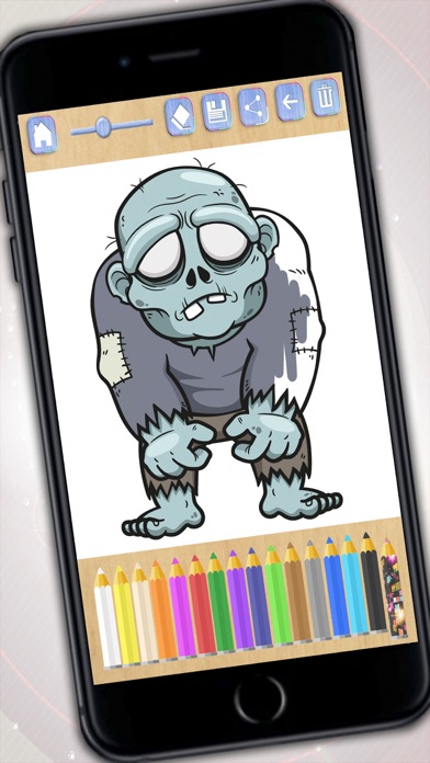 Screenshot #2 pour Peinture couleur et zombies - Zombie livre de coloriage pour les garçons et les filles