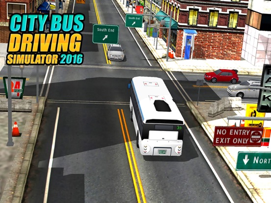 Screenshot #5 pour Real Modern city Bus driving simulator 3d 2016 : transport passengers through real city traffic