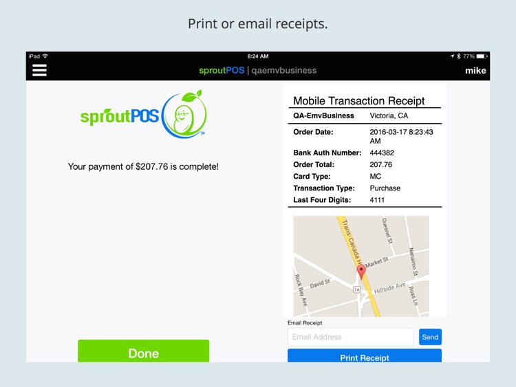 sproutPOS Mobile Point Of Sale for iPad screenshot-3