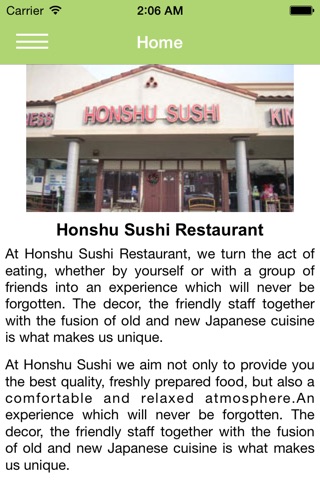 HONSHU SUSHI screenshot 2
