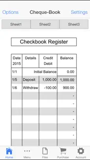 How to cancel & delete check book register 2