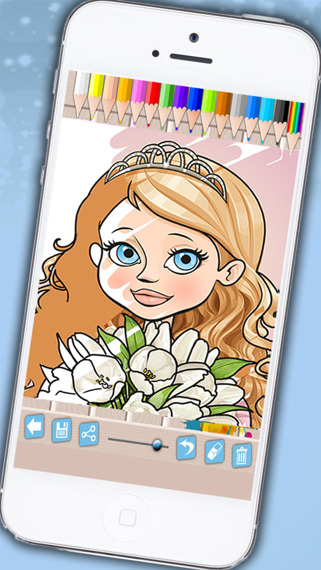 Princesses coloring book - Coloring pages fairy tale princesses for girls