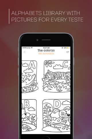 The Colorzo : Alphabets Coloring Book with Animal Series screenshot 2
