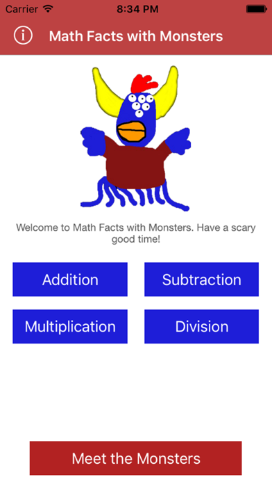 Screenshot #1 pour Math Facts With Monsters