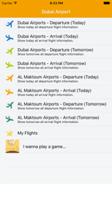 Dubai Airport Flight Status screenshot