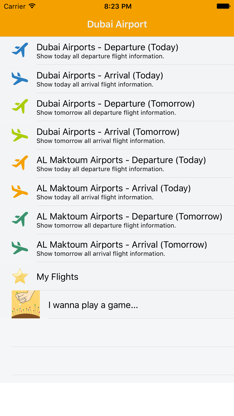 Dubai Airport Flight Status screenshot 1