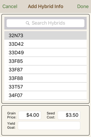 Pioneer Planting Rate Estimator screenshot 2