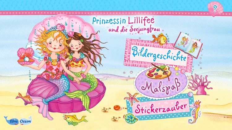 Prinzessin Lillifee und die Seejungfrau – Bildergeschichte, Malspaß, Stickerzauber screenshot-0