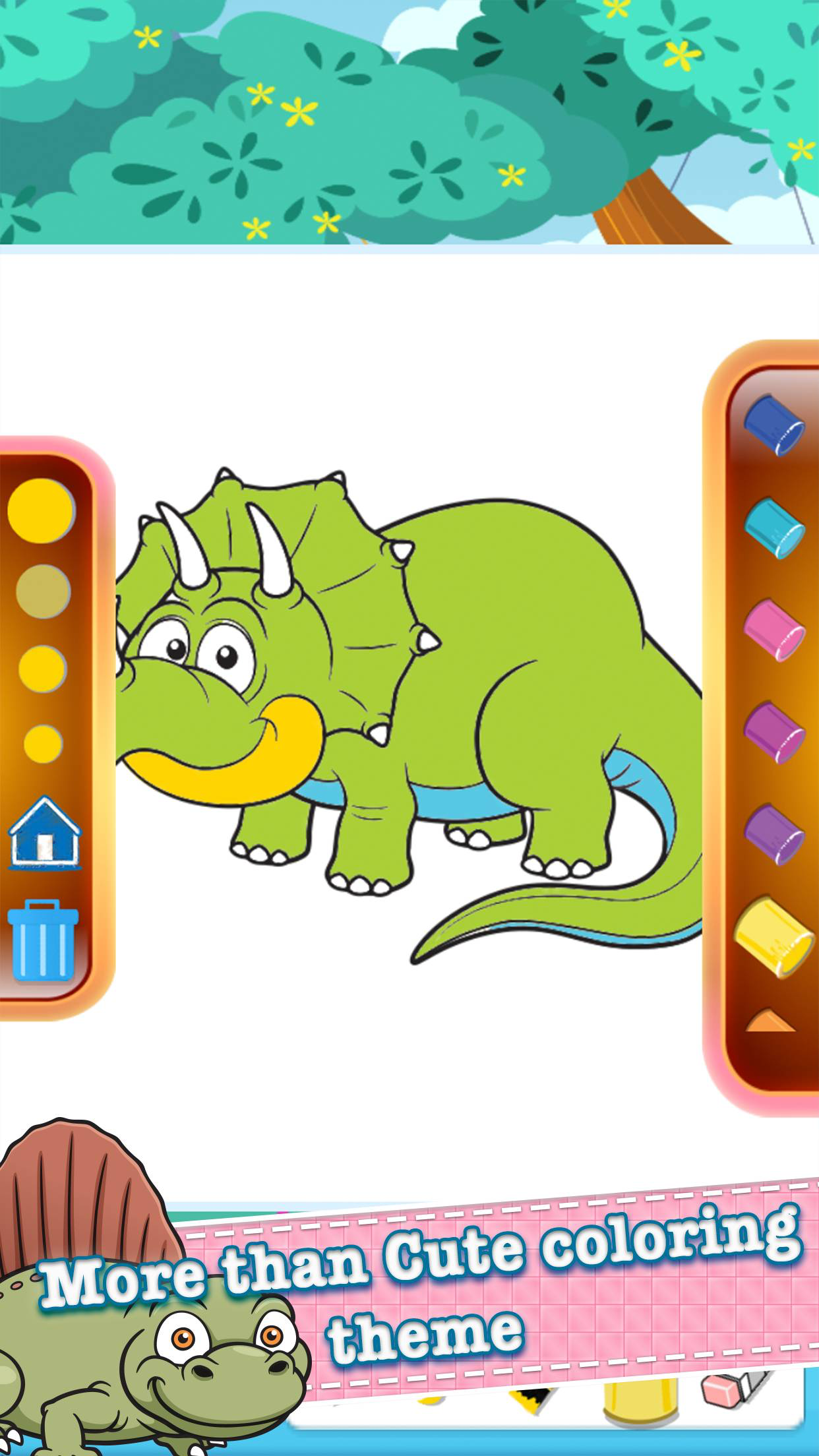 dinosaur coloring book online games for grade one screenshot 4
