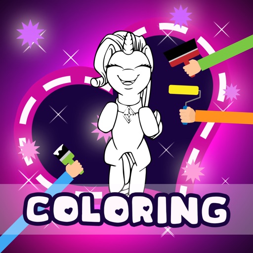 Coloring For Kids Inside Office For Princess Pony Equestria Edition Icon