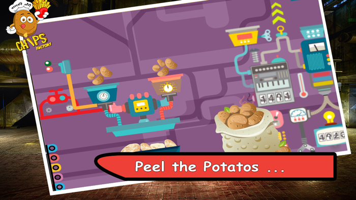 Potato Chips Factory Simulator - Make tasty spud fries in the factory kitchen