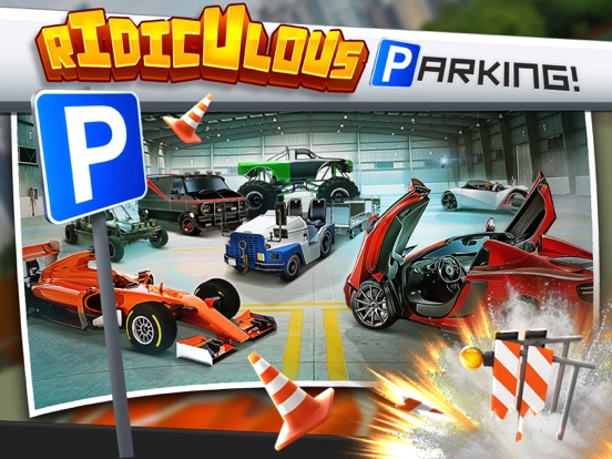 Ridiculous Parking Simulator Auto Race Spelletjes Gratis iPad app afbeelding 1