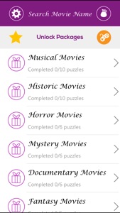 Search Movie Name Puzzles - Mega Word Search screenshot #2 for iPhone