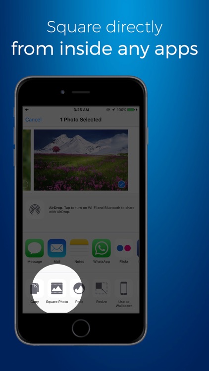 Square Photo - No Crop Solution
