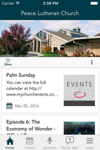 Peace Lutheran Church screenshot 2